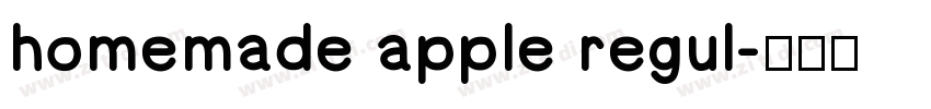 homemade apple regul字体转换